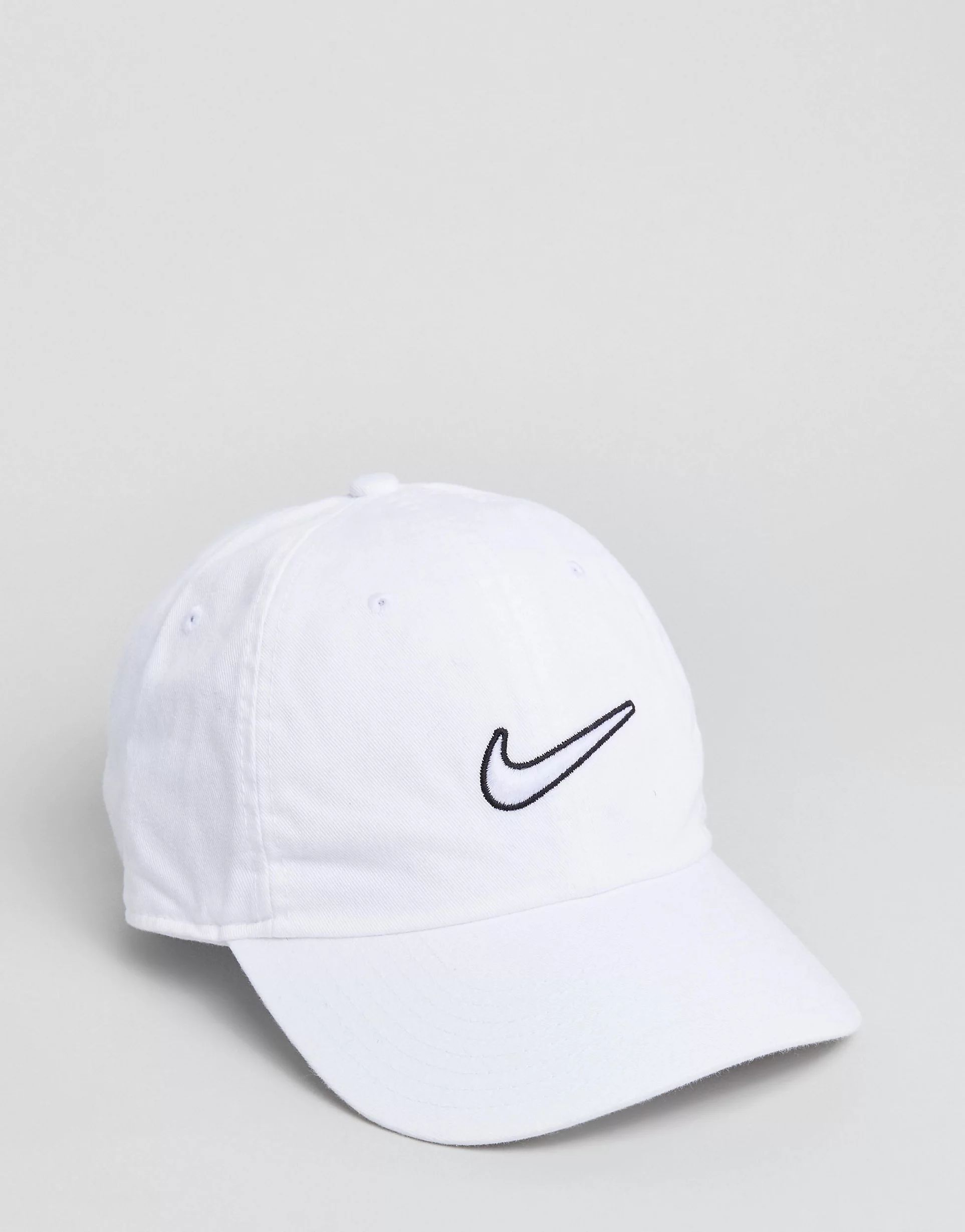Nike H86 Swoosh washed cap in white | ASOS (Global)