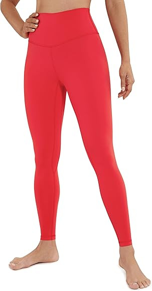 CRZ YOGA Womens Brushed Naked Feeling Workout Leggings 25" / 28"- High Waisted Gym Compression Tu... | Amazon (US)