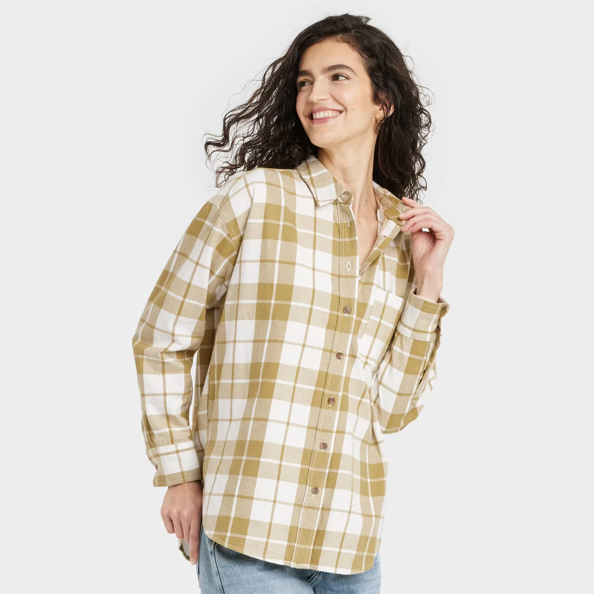 Women's Long Sleeve Flannel Button-Down Shirt - Universal Thread™ | Target