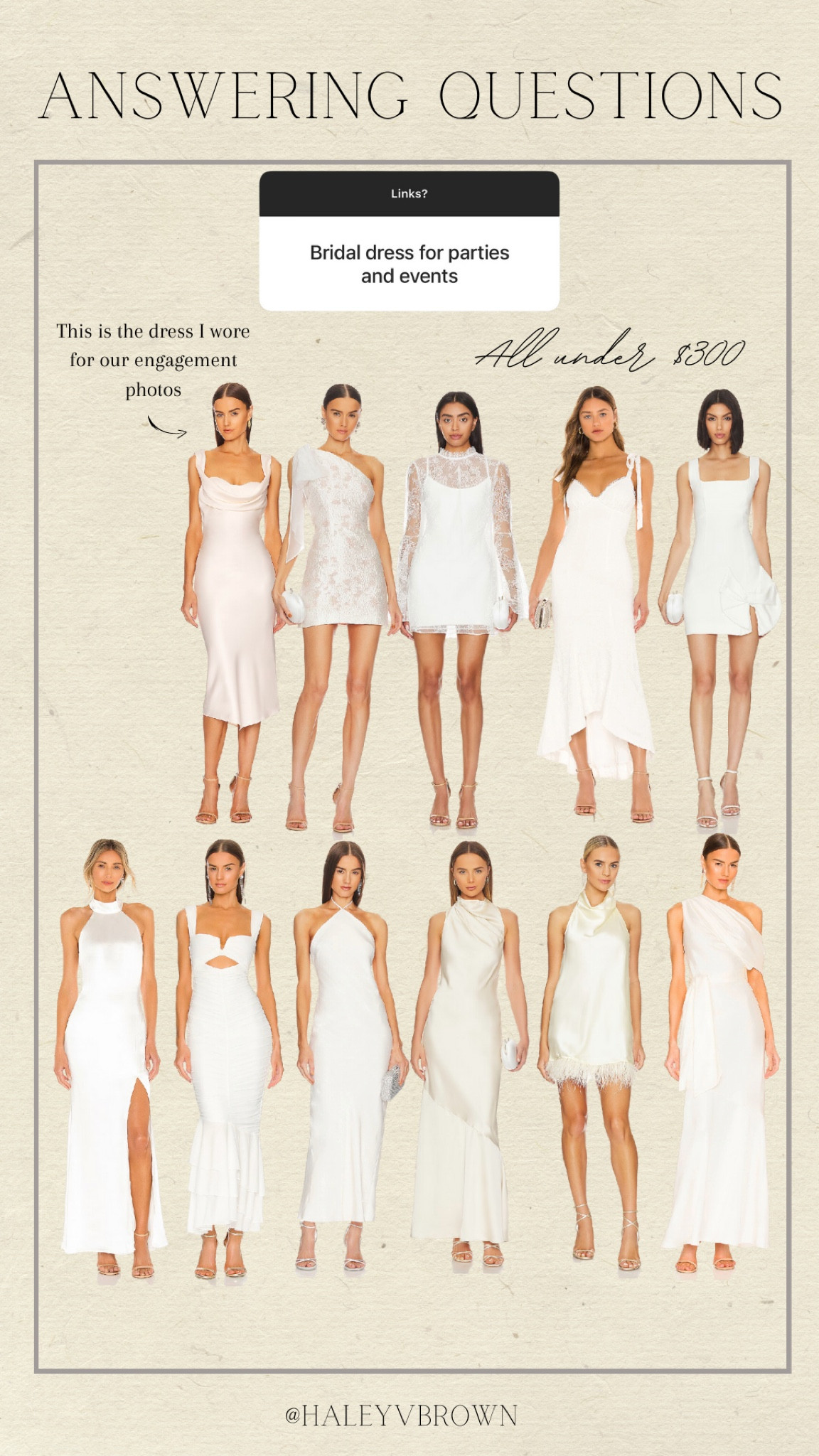 Bridal Dresses, Engagement Dress, Cocktail Dress, Bridal Shower Dress, Bride, White Dresses, Midi Dress, Long Dress, Evening Dress, Bride to Be, Rehearsal Dress

#LTKstyletip #LTKbeauty #LTKFind