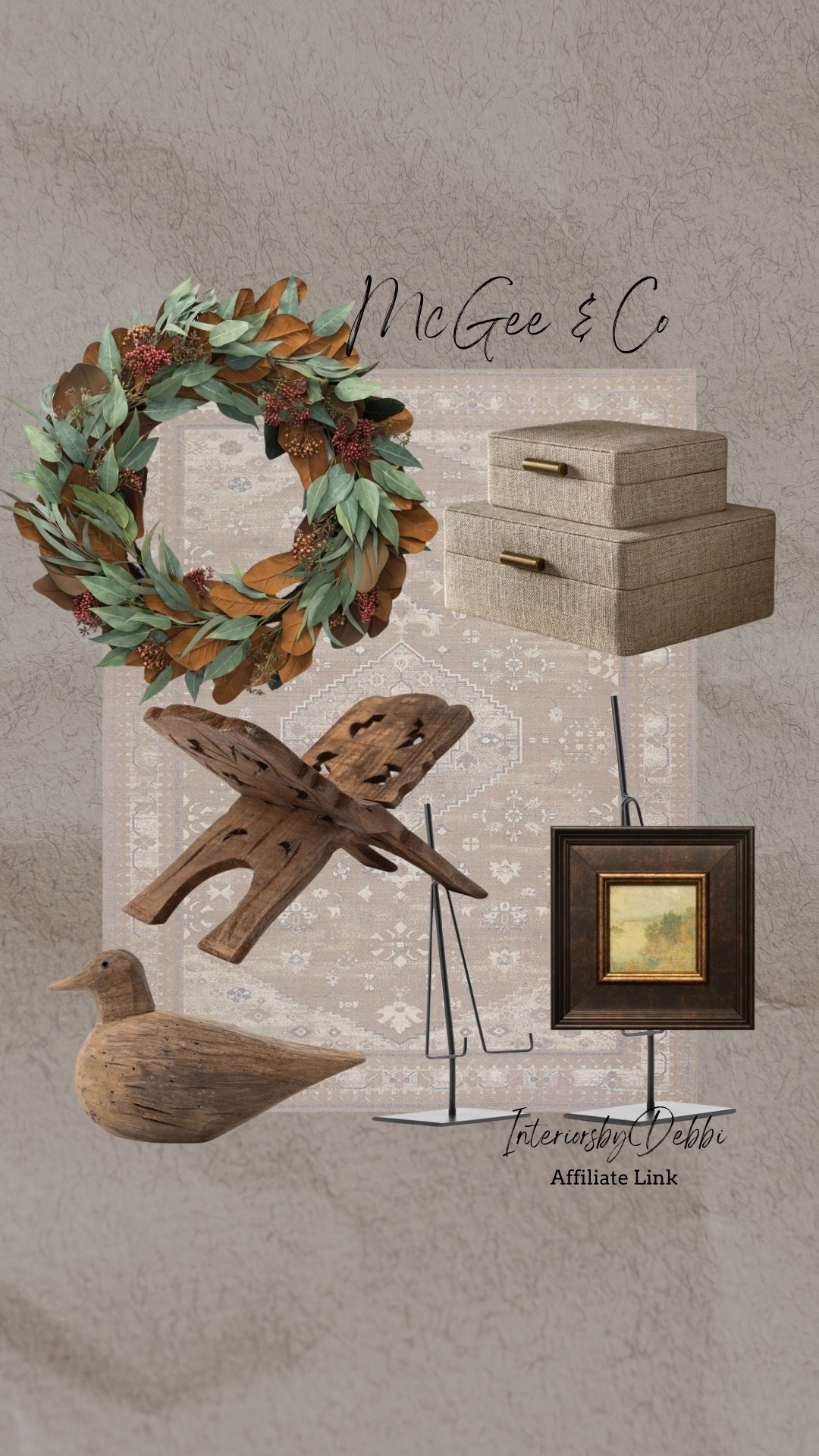 McGee & Co Finds
Magnolia wreath, area rug, decorative boxes, wood bird figurine, book stand, transitional home, modern decor, amazon find, amazon home, target home decor, mcgee and co, studio mcgee, amazon must have, pottery. barn, Walmart finds, affordable decor, home styling, budget friendly, accessories, neutral decor, home finds, buy new arrival, coming soon, sale alert, high end look for less, Amazon favorites, Target finds, cozy, modern, earthy, transitional, luxe, romantic, home decor, budget friendly decor #mcgeeandco

#LTKSeasonal #LTKHome