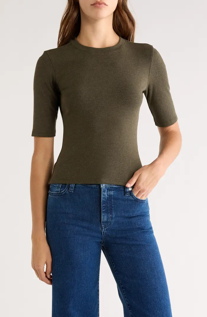 The Heather Stretch Modal Rib Top | Nordstrom