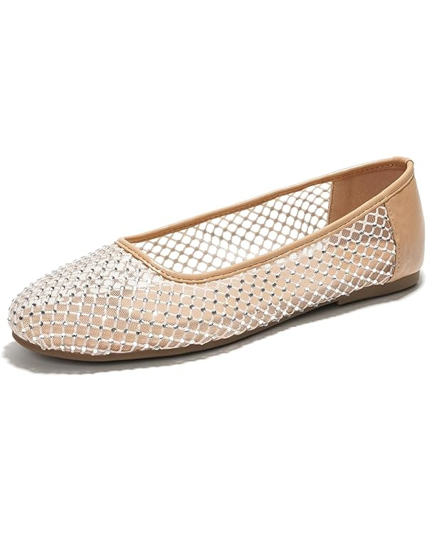 Project Cloud mesh Flats for Women - Memory Foam Ballet Flats Shoes for Women Non Slip Ballerina ... | Amazon (US)