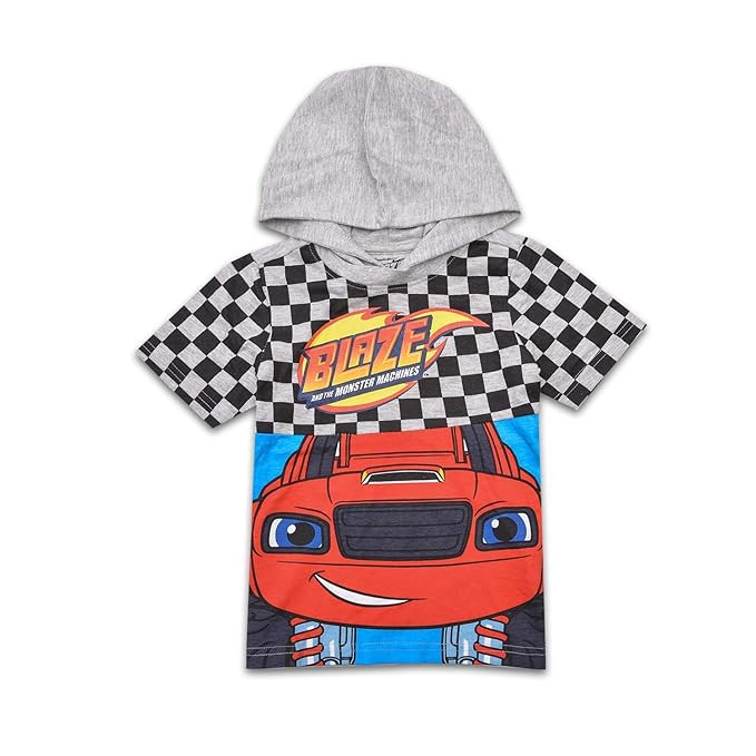 Nickelodeon Boys Blaze Hooded Costume Shirt Blaze and The Monster Machines Costume Tee | Amazon (US)