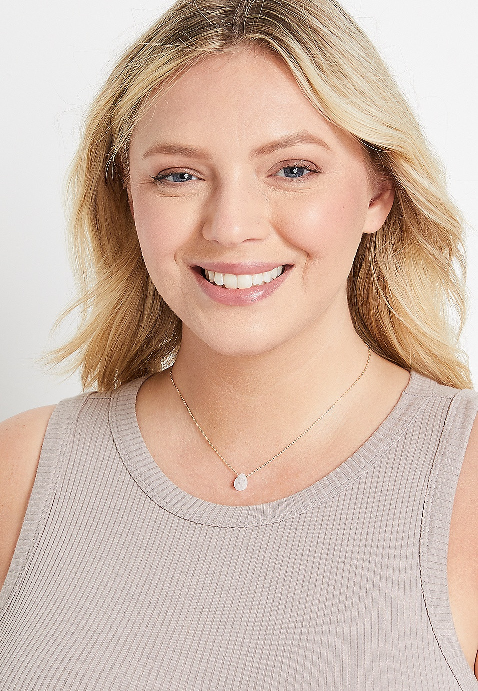 Dainty Stone Pendant Necklace | Maurices