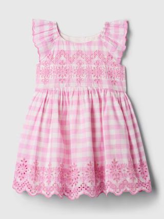 babyGap Stripe Eyelet Dress | Gap (CA)