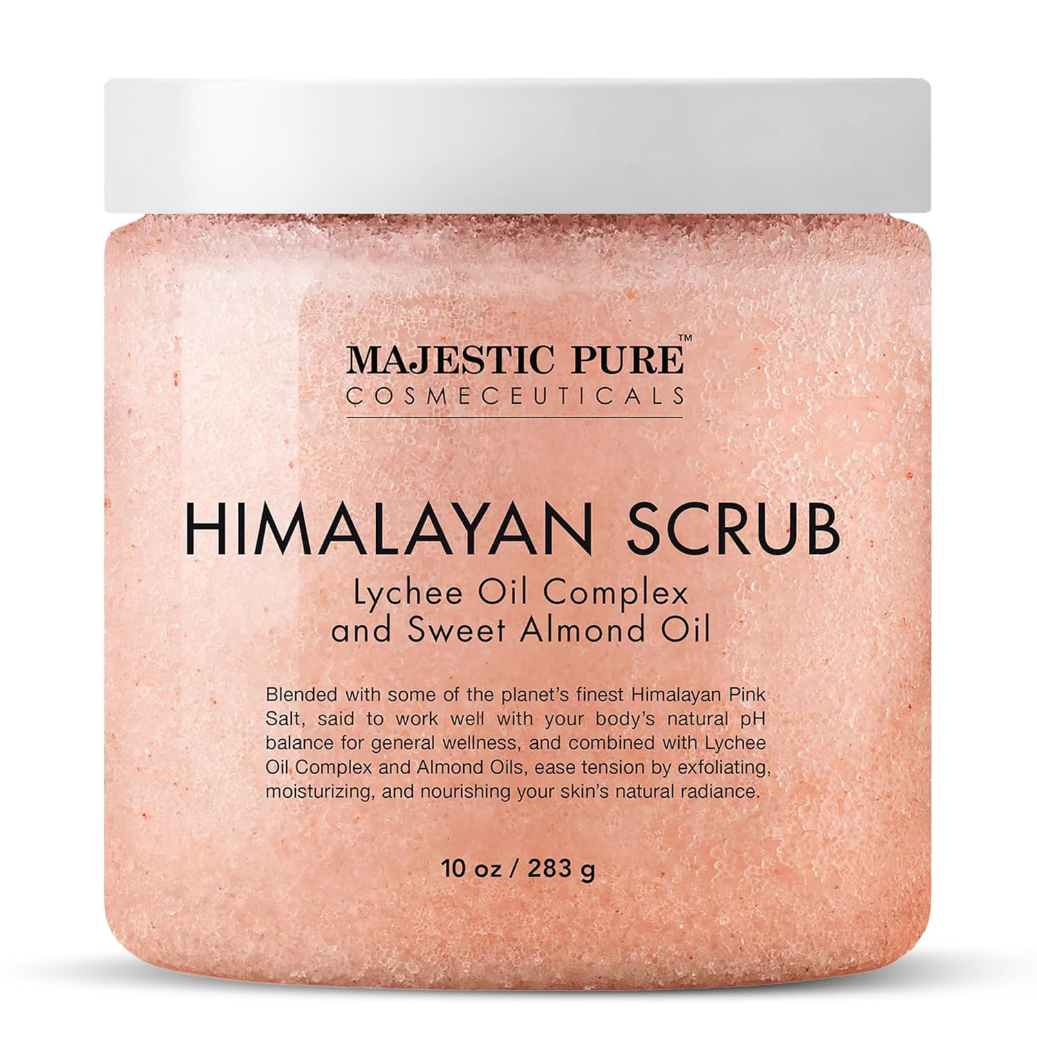 MAJESTIC PURE Himalayan Salt Body Scrub with Lychee Oil, Exfoliating Salt Scrub to Exfoliate & Mo... | Amazon (US)