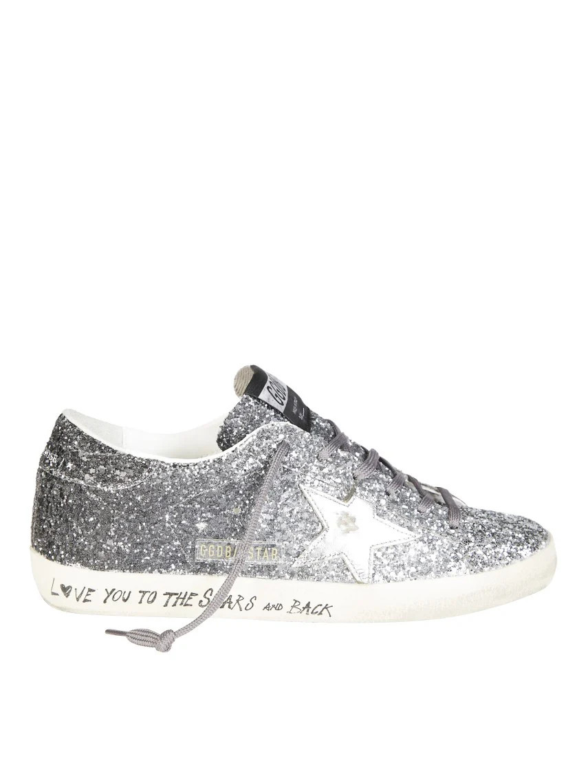 Superstar Classic With List Glitter Sneaker | Shop Simon
