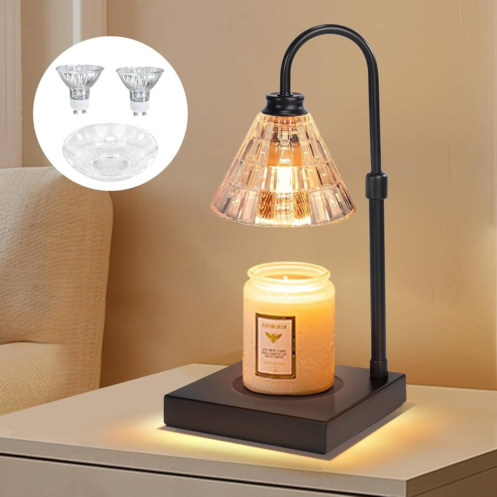 OKYUK Candle Warmer Height Adjustable for Jar Candles Vintage Electric Candle Lamp, Dimmable, Mel... | Amazon (CA)