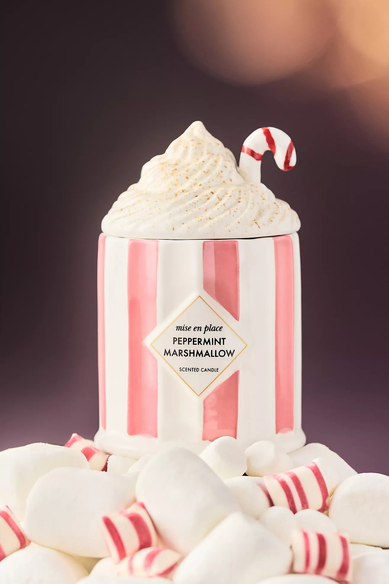 mise en place Gourmand Peppermint Marshmallow Ceramic Candle | Anthropologie (UK)