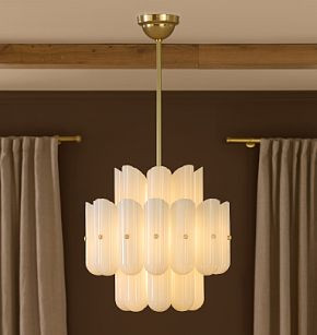 Roll & Hill Lorna LED Double Tier Chandelier, 25" Width | Rejuvenation