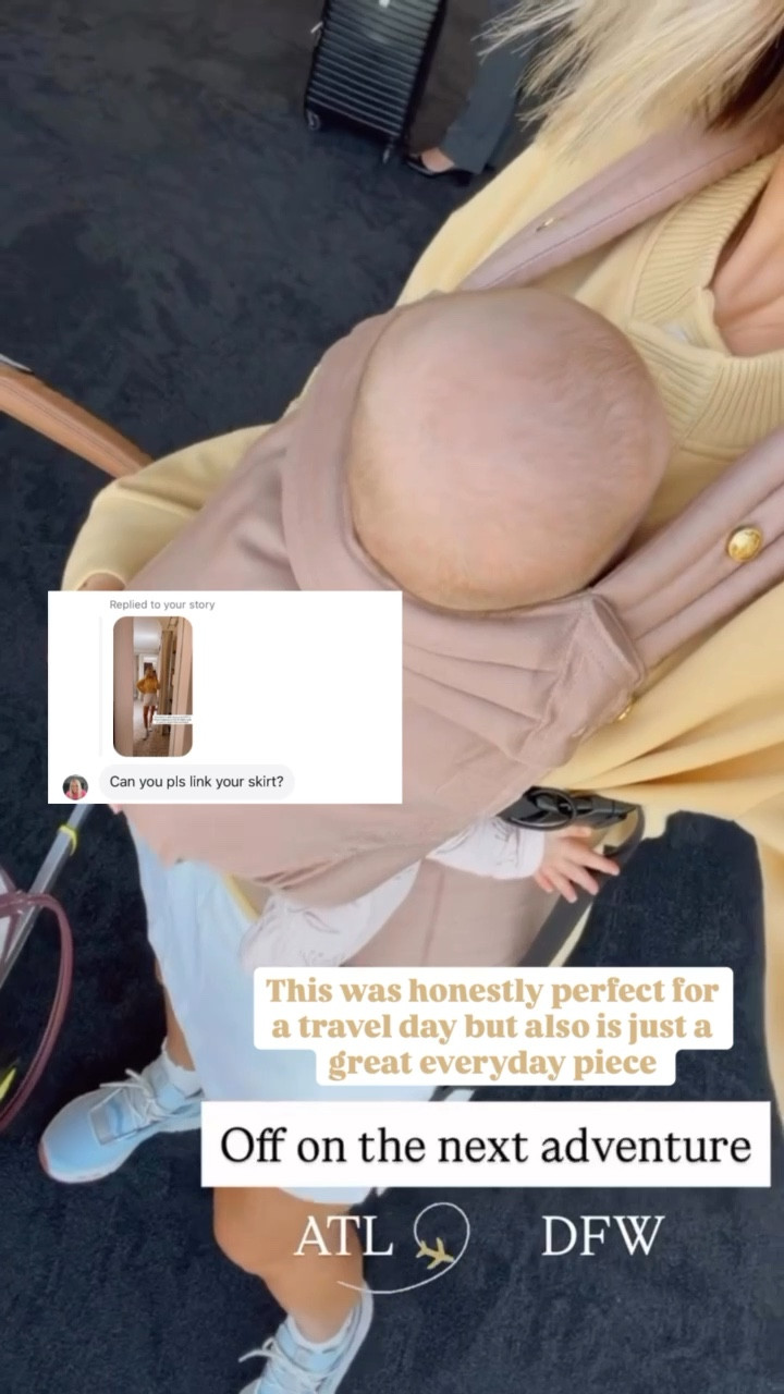 Loved this outfit for the airport when it was hotter outside! I wore a skirt, and I just got this new active one from Athleta! 

Loverly Grey, Athleta, active skirt, airport outfit, travel outfit 

#LTKTravel #LTKBaby #LTKSeasonal