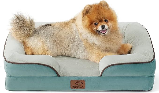 Bedsure Orthopedic Dog Bed, Bolster Dog Beds for Medium/Large/Extra Large Dogs - Foam Sofa with R... | Amazon (US)