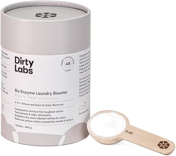 Dirty Labs | Scent Free | Bio Enzyme Laundry Booster | 48 Loads (1 lb) | Hyper Concentrated | Hig... | Amazon (US)