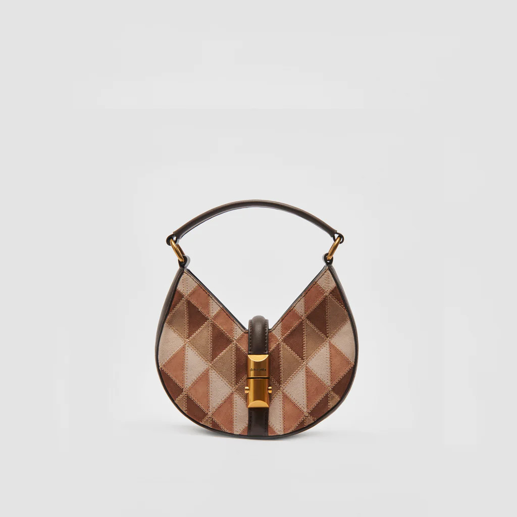 CAMI CROSSBODY HICKORY PATCHWORK | DolceVita.com