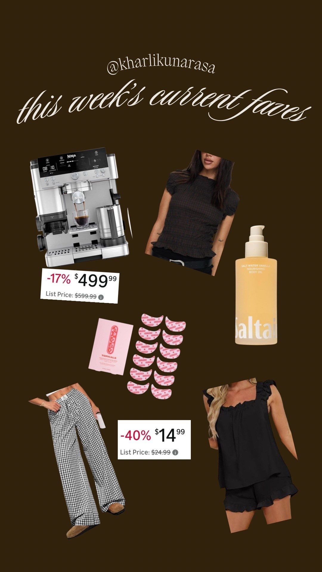 this weeks favorite things 🤎

#LTKStyleTip #LTKSaleAlert #LTKBeauty