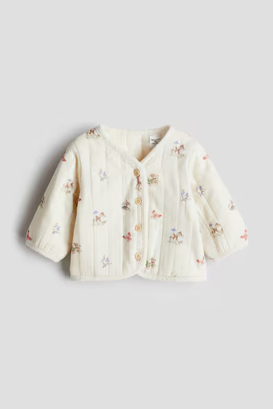 H & M - Steppjacke aus Baumwollmusselin - Weiß - Kinder | H&M (DE, AT, CH, NL, FI)