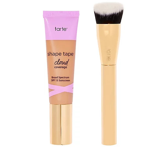 tarte Shape Tape Cloud Cream SPF 15 w/ Brush - QVC.com | QVC