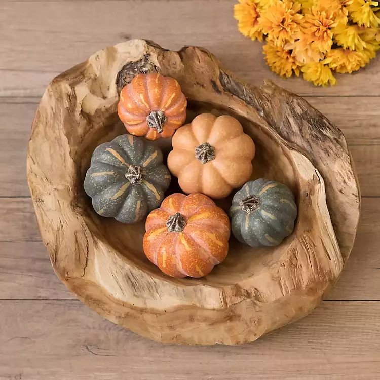 Dark Green and Orange Pumpkin Filler | Kirkland's Home