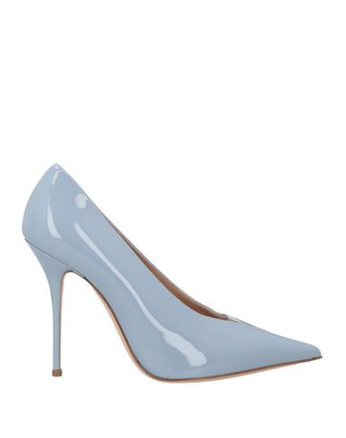 Casadei Woman Pumps Light blue Size 10.5 Leather, PVC - Polyvinyl chloride | YOOX (US)