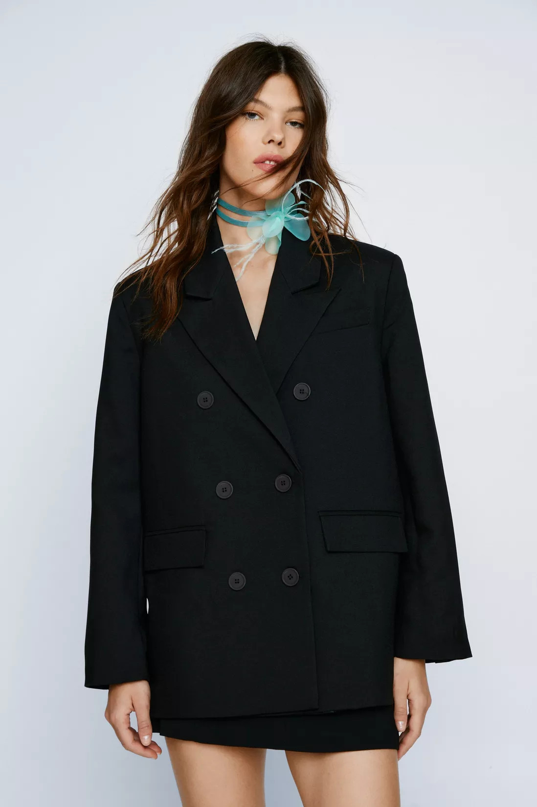 Oversized Co-ord Double Breasted Tailored Blazer | NastyGal UK