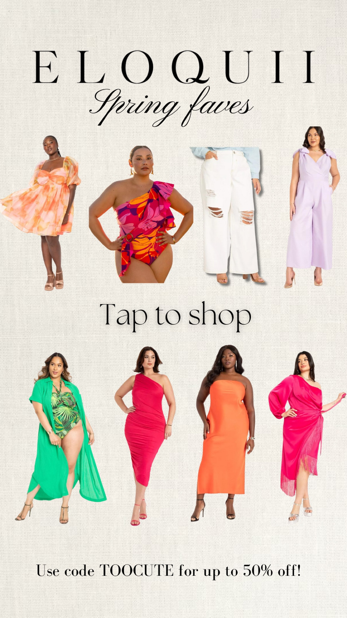 Spring faves from Eloquii!! Use code TOOCUTE for up to 50% off!

#LTKfit #LTKstyletip #LTKSeasonal