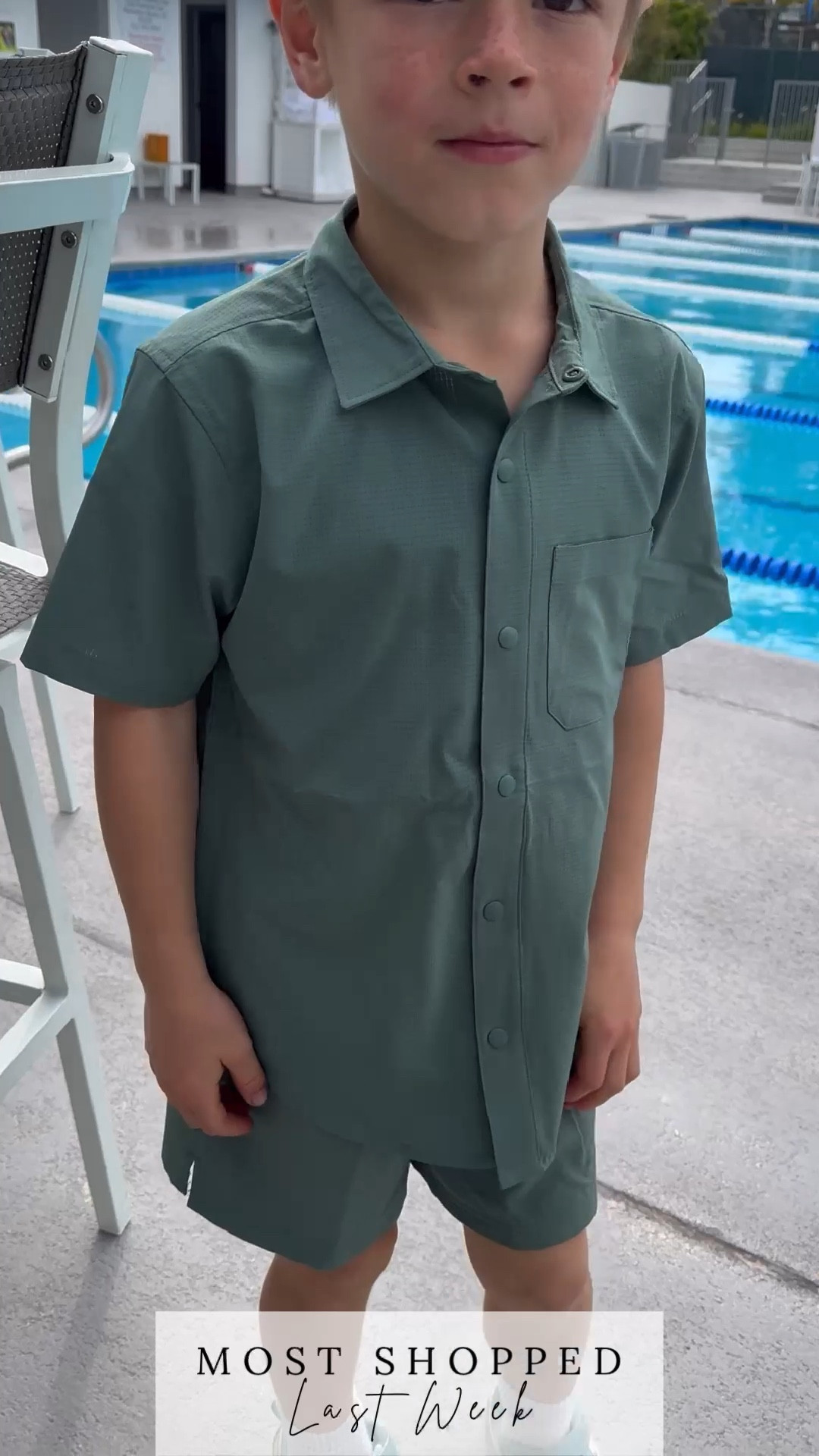 The outfit I love most for spring! These textured matching bottoms and snap button down are breathable and great for active kids.

#boysoutfits #summeroutfits #springoutfits #activewear #boys
#TARGETstyle