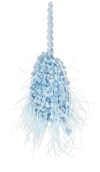 Dory Feather Wristlet in Ice Blue | Revolve Clothing (Global)