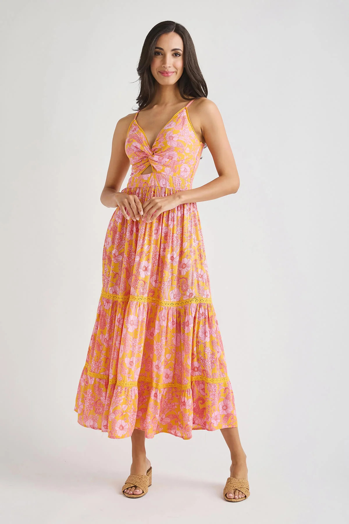 Angie Cutout Maxi Dress | Social Threads