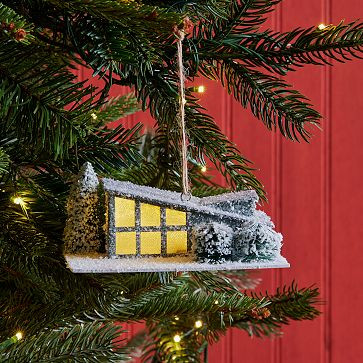 Mid-Century Paper House Ornament | West Elm (US)