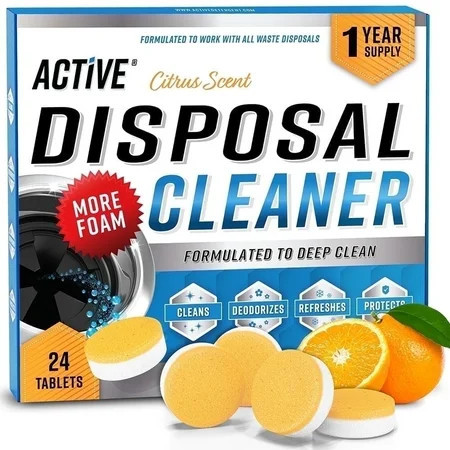 Active Garbage Disposal Cleaner and Deodorizer, Fresh Citrus Scent, 24 Tablets | Walmart (US)