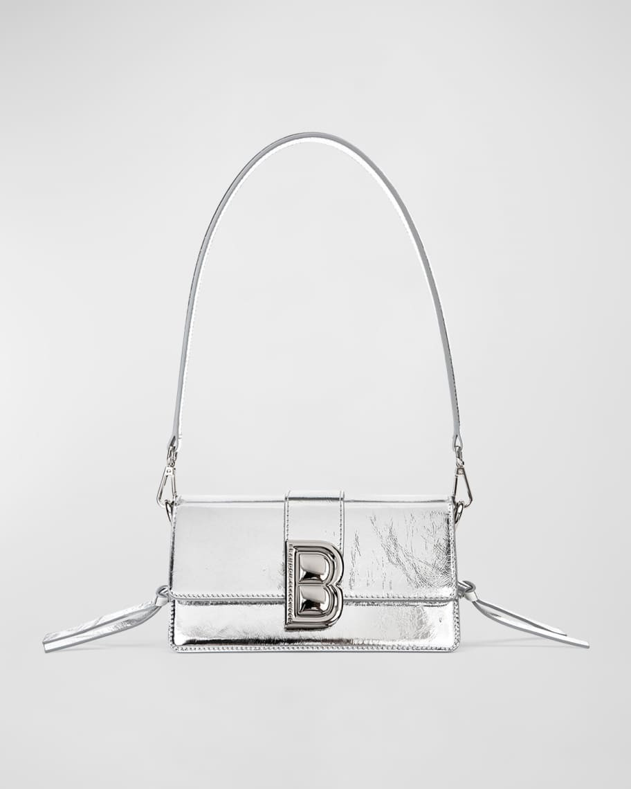 Brandon Blackwood Nia Medium Metallic Leather Shoulder Bag | Neiman Marcus