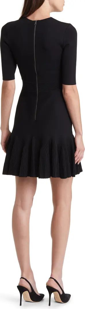 Ted Baker London Josafee Pleated Fit & Flare Sweater Dress | Nordstrom | Nordstrom