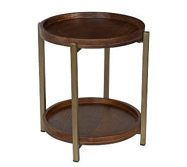 Brentwood 24" Round End Table | Pottery Barn (US)