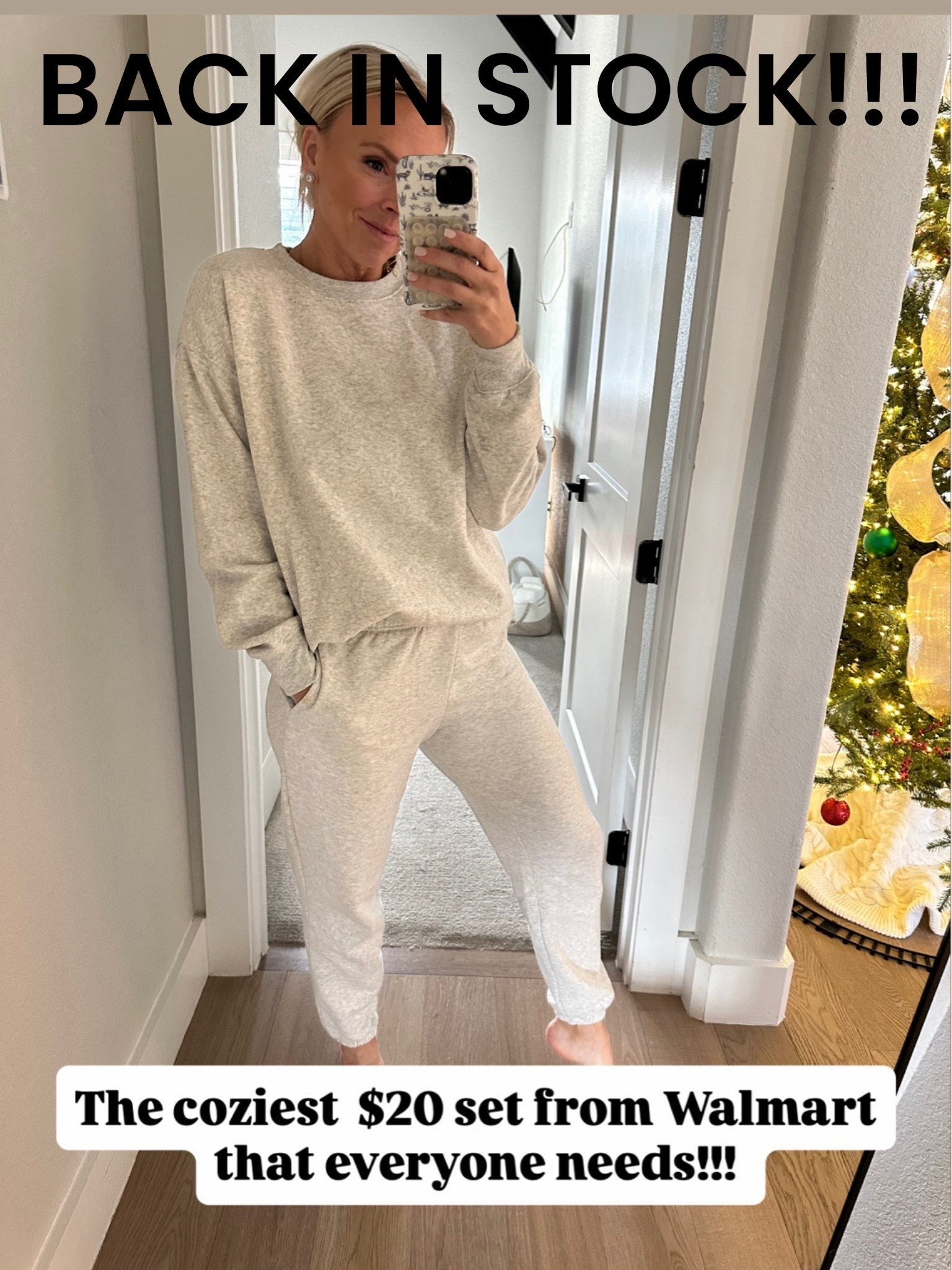 BACK IN STOCK FROM WALMART!!! One of last years best sellers!!! Wearing a medium in pants and sweatshirt!!

#LTKselfcare #LTKmomlife #LTKdayinmylife