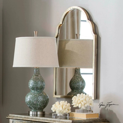 Uttermost Brayden Petite Silver Arch Mirror, Silver | Ashley Homestore