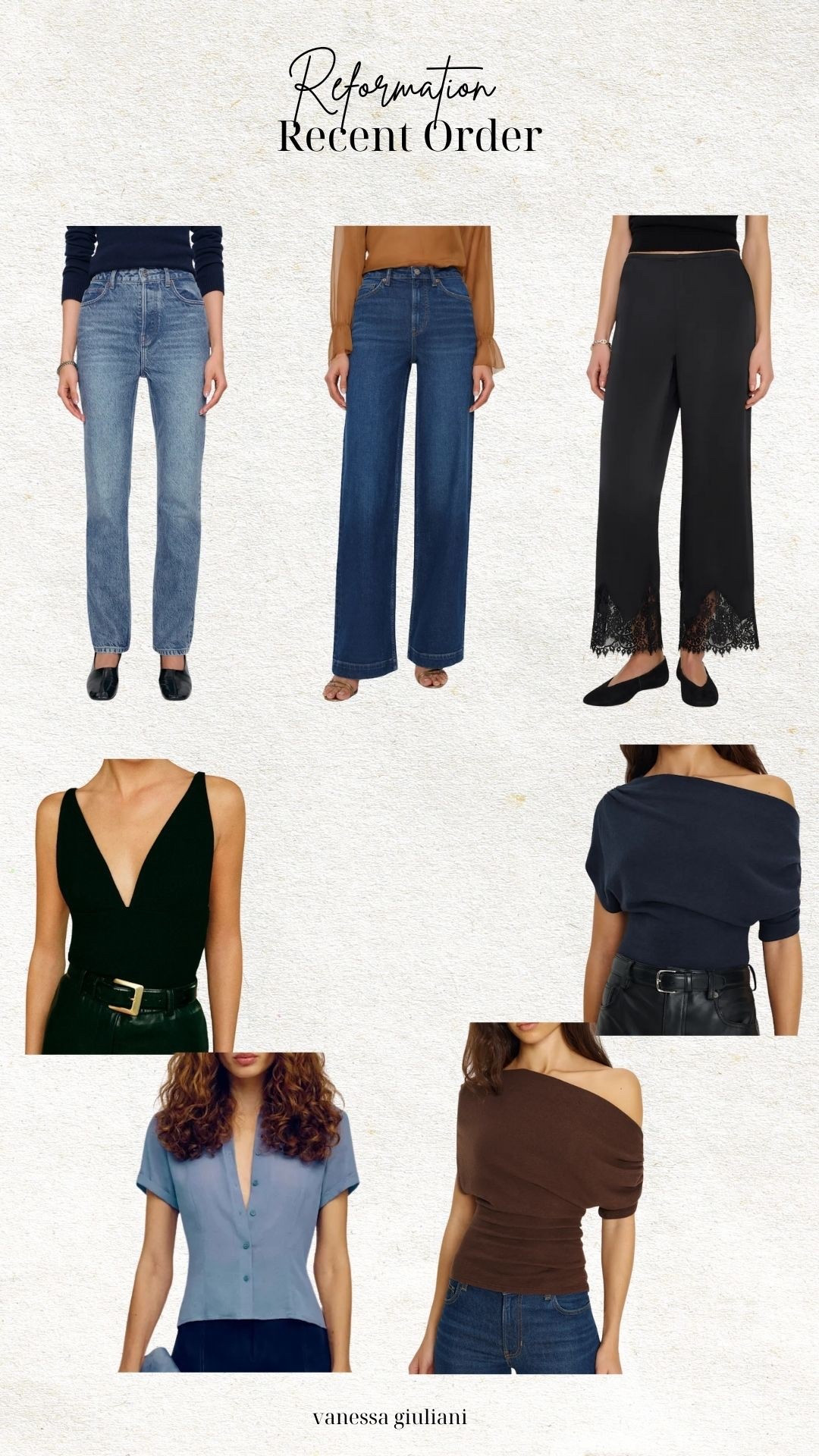 My recent reformation order! 

#LTKjeans #LTKstyletip #LTKcanada