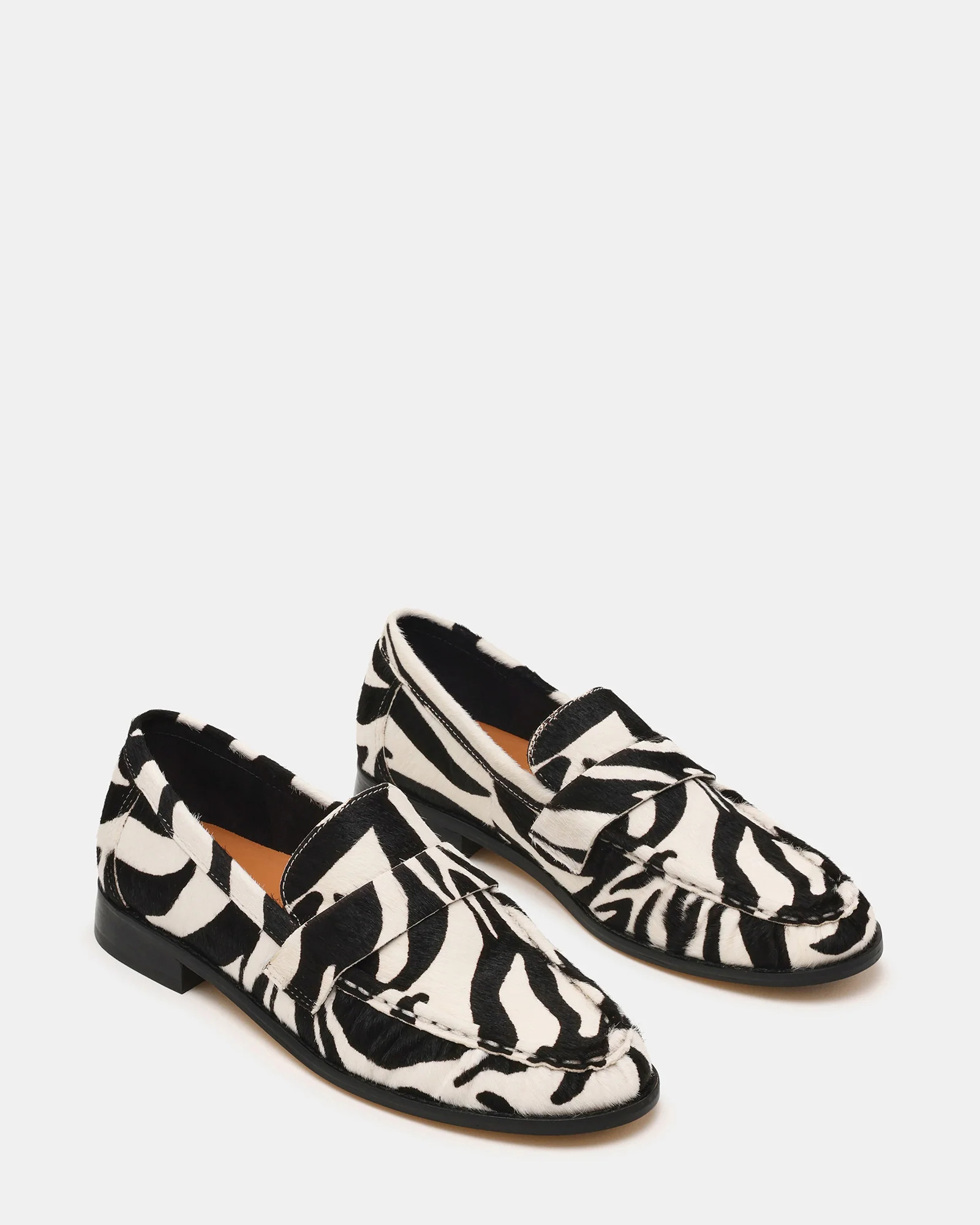 RONIE Zebra Scrunched Women's Loafer | Steve Madden (US)