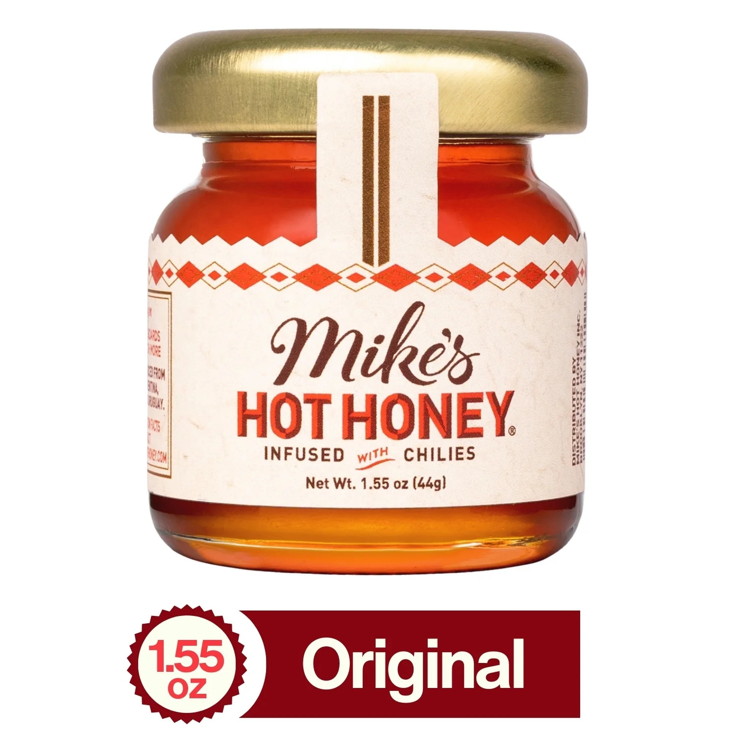 Mike's Hot Honey Infused with Chilies, Glass Mini Jar, 1.55 oz, Gluten Free | Walmart (US)