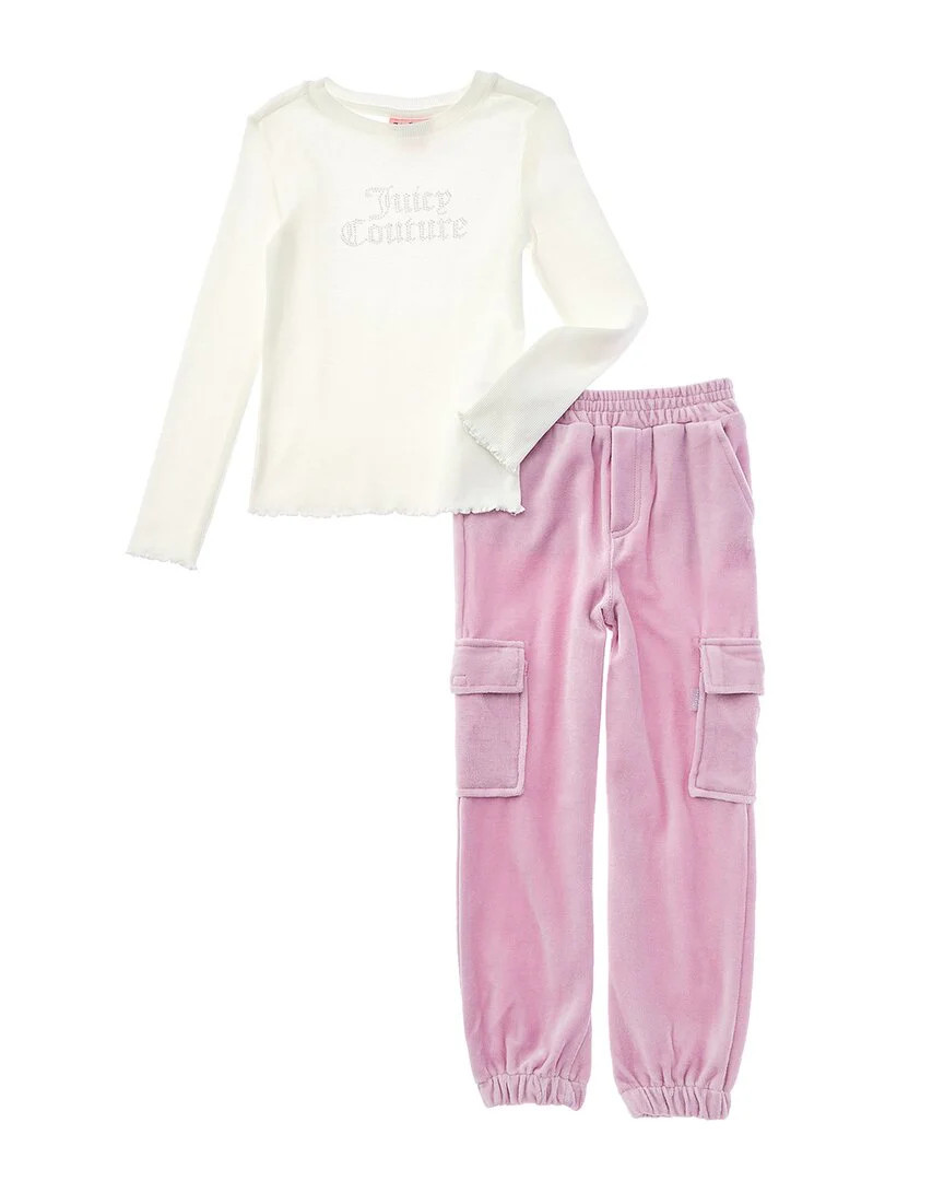 Juicy Couture 2pc Top & Velour Pant Set | Shop Simon