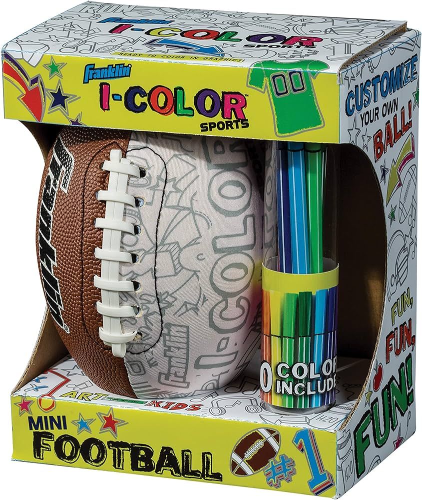 Franklin Sports iColor Mini Football - Custom Color Youth Junior Football with Markers Included -... | Amazon (US)