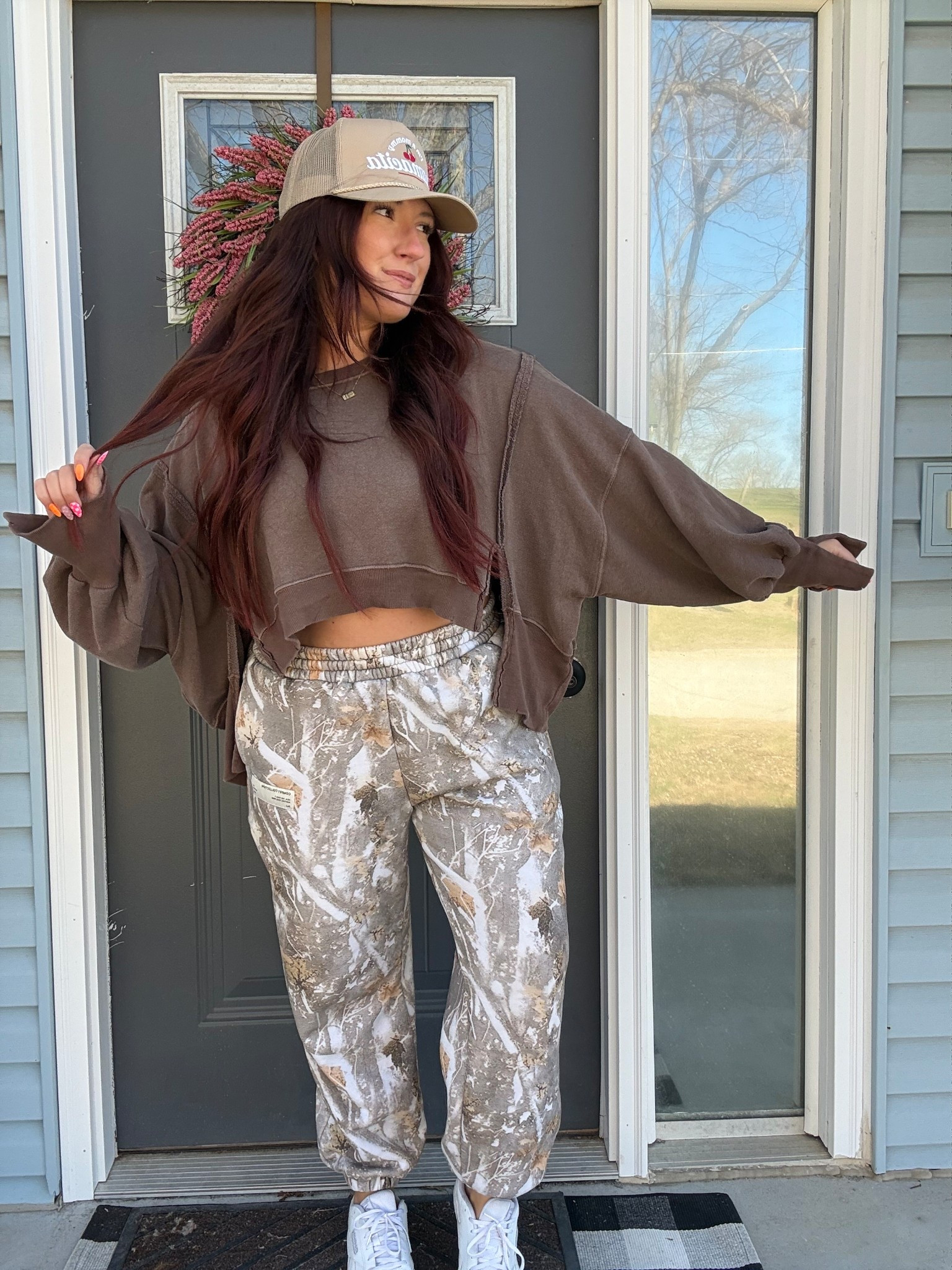 Comfrt camo sweats are just so good

#LTKMidsize #LTKootd