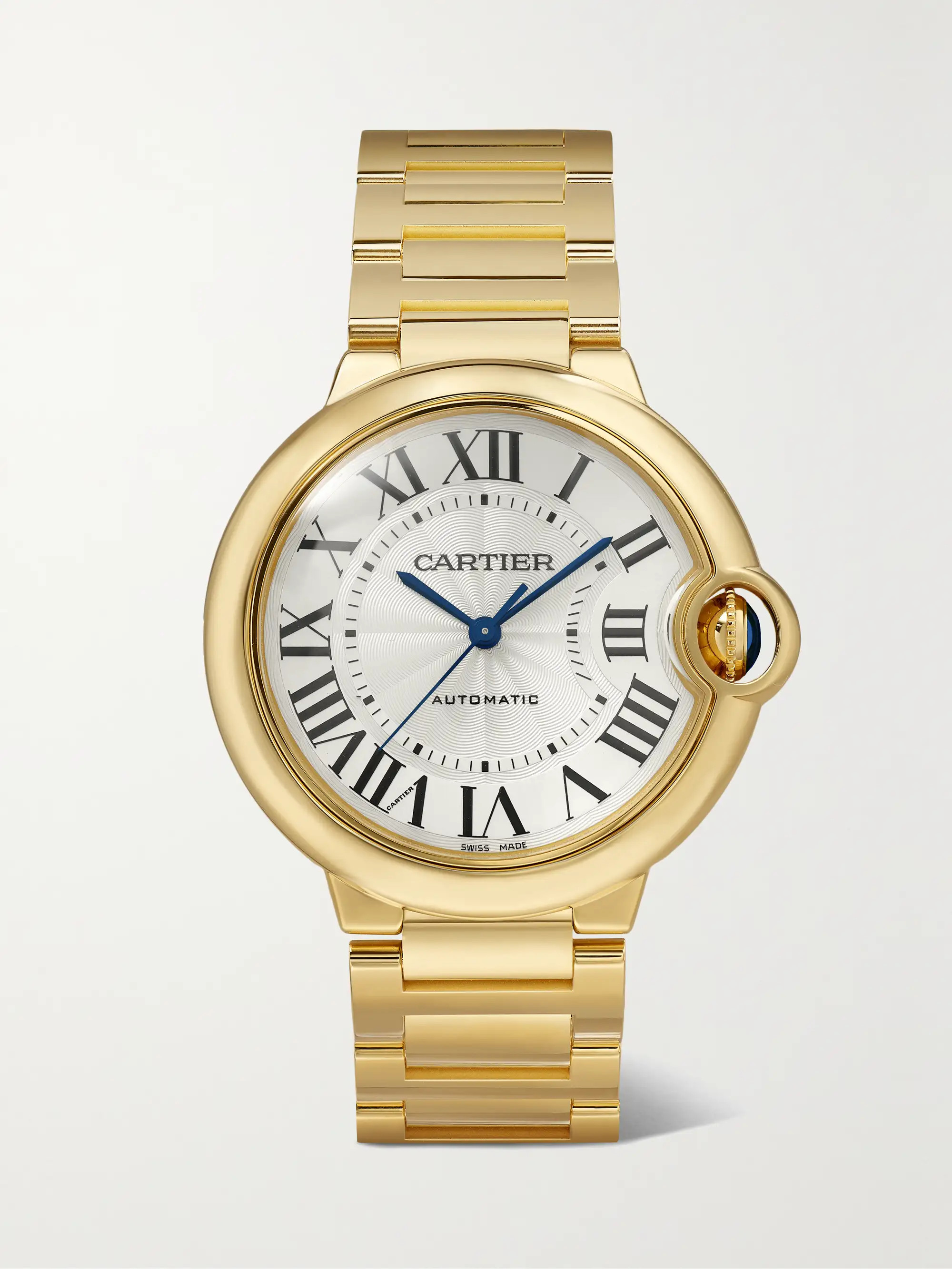 Ballon Bleu de Cartier Automatic 36.6mm 18-karat gold watch | NET-A-PORTER (US)
