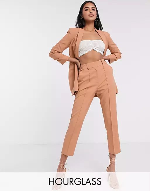 ASOS DESIGN Hourglass tailored smart mix & match cigarette suit trousers | ASOS (Global)