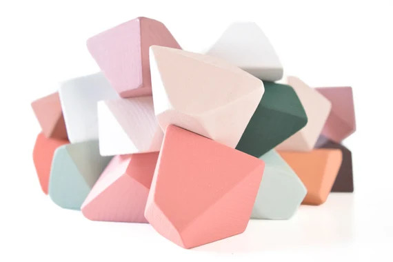 Ombre Color Rock Blocks. Balancing Blocks. Open-ended Building | Etsy | Etsy (US)