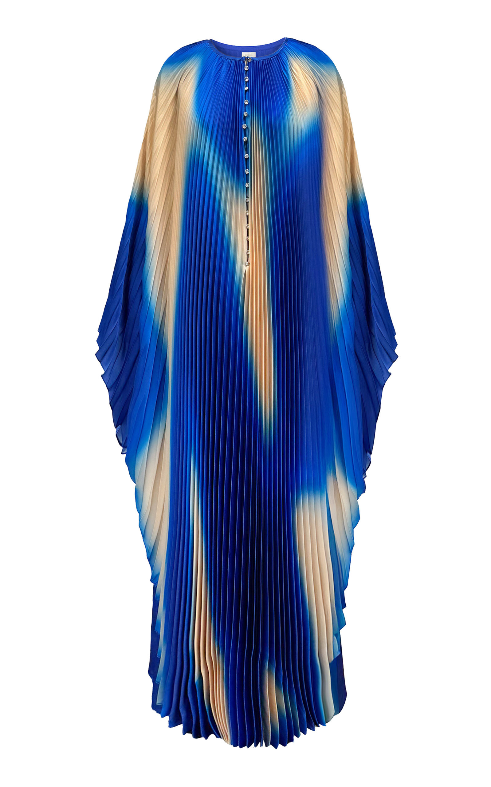 Printed Plissé Caftan Dress | Moda Operandi (Global)