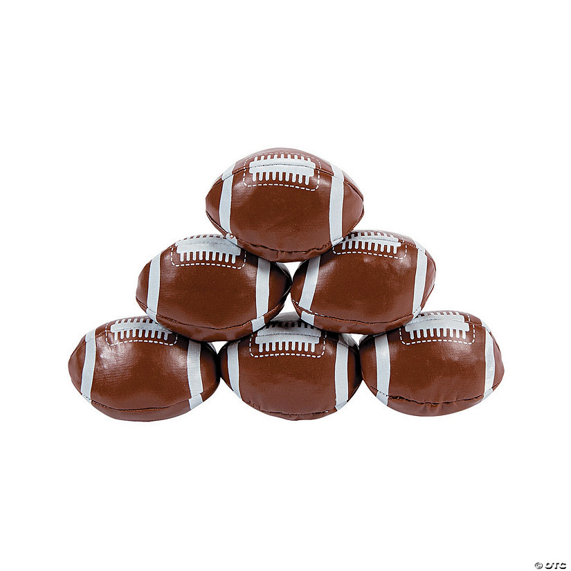 Mini Realistic Football Kickballs - 12 Pc. | Oriental Trading Company