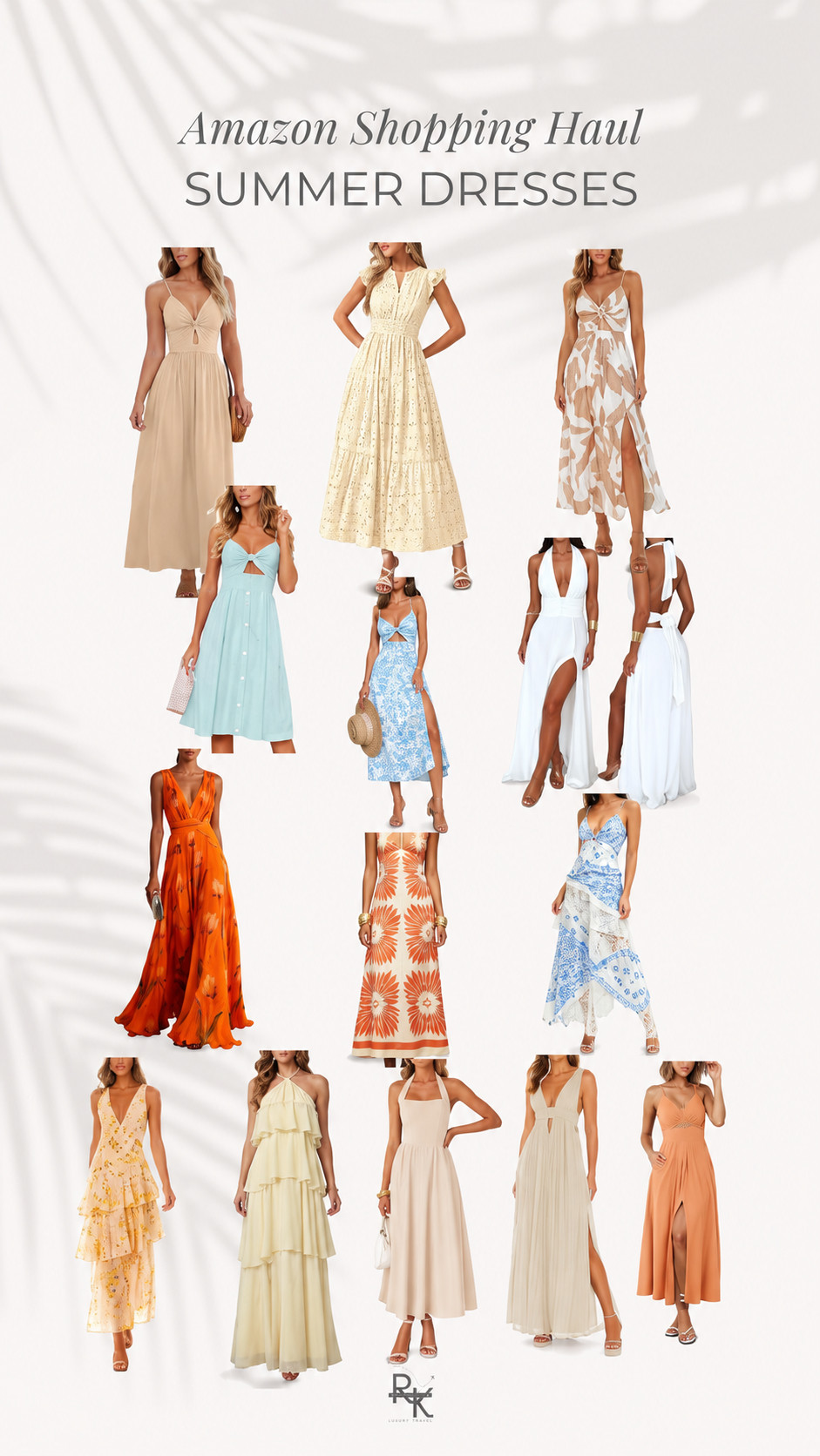 Amazon summer dresses I’d pack for Cabo, a European summer, honeymoon or tropical vacation. Easy resort wear for beach dinners, wedding weekends & warm-weather getaways—from the Maldives to French Polynesia. Everything linked is from Amazon!

Amazon summer dresses, Amazon fashion, Amazon dresses, summer dresses, vacation dresses, vacation outfits, resort wear, resort dresses, beach vacation outfits, beach dresses, tropical vacation outfits, honeymoon outfits, honeymoon dresses, wedding guest dresses, destination wedding guest dress, Cabo outfits, Cabo vacation outfits, Mexico vacation outfits, European summer outfits, Europe vacation outfits, Italy outfits, Greece outfits, Mediterranean vacation outfits, Maldives outfits, Maldives honeymoon, French Polynesia outfits, Bora Bora outfits, Tahiti outfits, luxury vacation outfits, summer vacation style, beach dinner outfit, resort dinner outfit, maxi dresses, midi dresses, floral dresses, neutral dresses, white summer dresses, affordable resort wear, Amazon vacation finds, Amazon resort wear 

 #LTKTravel #LTKWedding