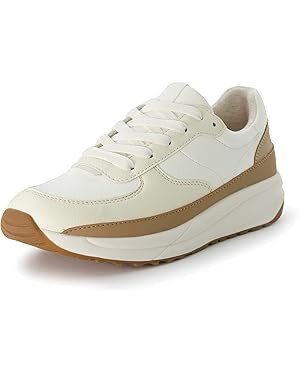 CUSHIONAIRE Women's Score lace up Sneaker +Comfort Foam, Wide Widths Available | Amazon (US)