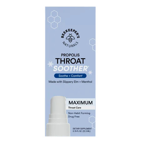 Beekeeper's Naturals Propolis Throat Soother Spray Maximum Throat Comfort and Cooling | Walmart (US)